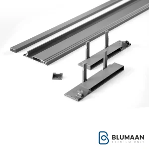 لوازم اینر ریل دبل باکس اسلیم با فرانت آلومینیوم - فانتونی - نمای دوم