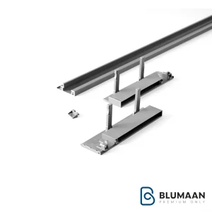 لوازم اینر ریل اسلیم شیشه با فرانت شیشه - فانتونی - نمای دوم