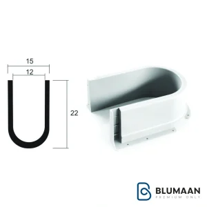 تصویر اتصال U-shape فانتونی برای عبور لوله های آب سینک و شیرآلات.