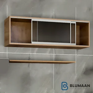 تصویری از مکانیزم هوایی درب ریلی شیشهای فانتونی C721 با فریم آلومینیوم