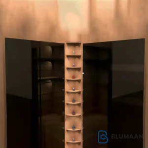 مکانیزم کنج گردان برقی 360 درجه D020 فانتونی با طراحی مدرن و کارایی بالا برای بهینه‌سازی فضای آشپزخانه و کمد.