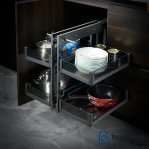 عکس مجیک کرنر کامفورت کریستال D110 فانتونی با نمای باز شده و وسایل چیده شده در آن، برای نمایش کارایی و زیبایی محصول.