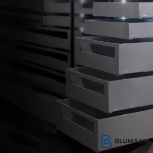 عکس سوپر لدر لولایی فانتونی مدل دبل باکس با فرانت آلومینیوم، مناسب برای سازماندهی و بهینه سازی فضای داخل کابینت آشپزخانه.