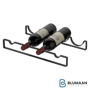 عکس باکیفیت از رک فلت جای بطری کفی G096 - فانتونی با رنگ مشکی و طراحی مدرن، مناسب برای نظم دادن به بطری ها.