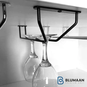 رک تک ریلی جای گیلاس فانتونی مشکی - محصولی شیک و کاربردی برای نظم دادن به گیلاسها در آشپزخانه.