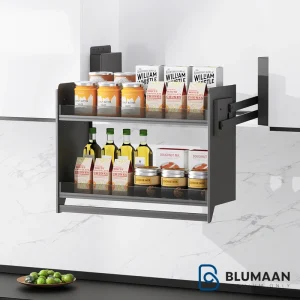 سبد آگیلیس برقی هوایی با جک آسانسوری کریستال G361 فانتونی، محصولی از بلومان برای نظم دهی به آشپزخانه.