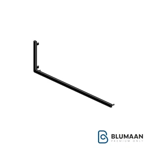 قاب درپوش شلف آلومینیومی دیواری دکوراتیو مدل L فرم فانتونی با طراحی مدرن و رنگ مشکی مات برای دکوراسیون منزل و محل کار.