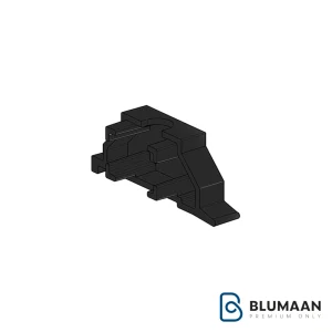 قاب درپوش پروفیل هنگر شلف آلومینیومی دیواری دکوراتیو مدل L فرم - فانتونی - نمای دوم