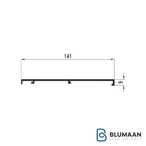 10 پروفیل آلومینیومی کپ انتهایی عمودی شلف ترکیبی دکوراتیو I260 - فانتونی