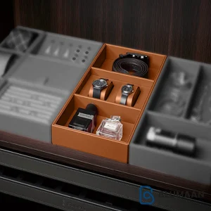 باکس چرمی ترکیبی جای ساعت و کمربند فرنچ استایل - فانتونی - نمای دوم