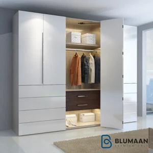 مکانیزم درب تاشو آکاردئونی فانتونی با طراحی مدرن و کیفیت بالا در بلومان.