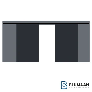 تصویری از مکانیزم وال هنگ دو درب چوبی ساختمانی متقارن سینکرونایز فانتونی.