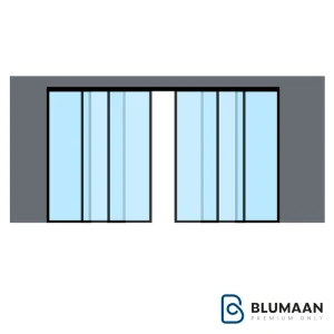 مکانیزم روف هنگ پروفیل آلومینیومی فانتونی K097، یک راه‌حل مدرن و زیبا برای درب‌های ریلی ساختمانی.