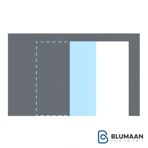 مکانیزم روف هنگ تک درب فریم لس شیشه‌ای فانتونی K108. یک راه‌حل مدرن و شیک برای درب‌های شیشه‌ای ساختمان.