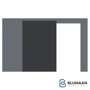 تصویر مکانیزم وال هنگ نامرئی تک درب چوبی بدون پروفیل کف فانتونی