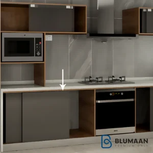 مکانیزم ریلی تاپ لاین توکار دو درب فانتونی K524، با طراحی مدرن و کیفیت بالا.