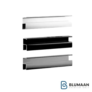 دستگیره پروفیلی H فرم فانتونی با رنگ سفید پودری، نمای نزدیک از دستگیره کابینت