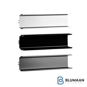 نمای نزدیک دستگیره پروفیلی U فرم زمینی فانتونی در رنگ سفید، مشکی یا نوک مدادی.