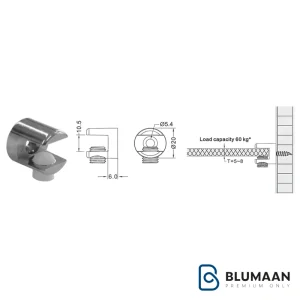 خار طبقه شیشه مدل M325 G6 - فانتونی با طراحی مدرن و کیفیت بالا، مناسب برای دکوراسیون منزل و محل کار.