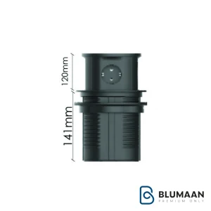 پریز برق لیفت آپ فانتونی N375 Slide Volt با رنگ نوک مدادی، شارژر وایرلس، پورت USB-C و USB3، و سوکت برق.