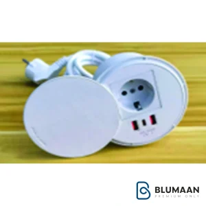 پریز برق چرخشی با روکش چرمی فانتونی، یک راه‌حل شیک و کاربردی برای شارژ همزمان دستگاه‌های شما.