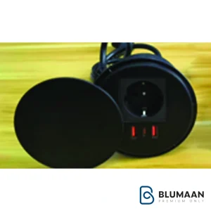 پریز برق چرخشی با روکش چرمی مدل N388 SwiftWall فانتونی، طراحی زیبا و کاربردی برای منزل و محل کار شما.