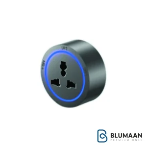 ماژول پریز برق مگنتیک مدل N432 EasyMag Mod فانتونی با رنگ مشکی مات و نور گرم.