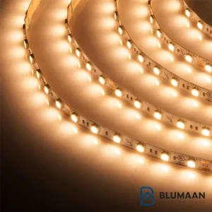 نمای نزدیک از چراغ LED رولی N691 iP20 فانتونی در حال روشن بودن، با نور گرم و مناسب برای نورپردازی داخلی.