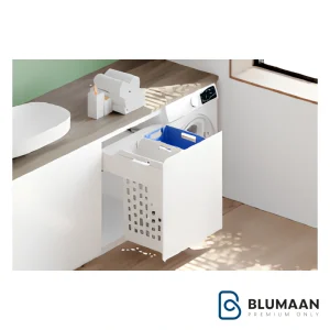 سطل توکار ریلی رخت چرک لاندری Q060 فانتونی، با طراحی زیبا و کاربردی برای نظم‌دهی به فضای داخلی.