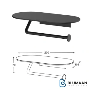 هولدر دستمال توالت چسبی S002 فانتونی با طراحی مدرن و نصب آسان.