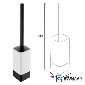 هولدر برس توالت چسبی سرامیکی فانتونی S027 - طراحی زیبا و نصب آسان