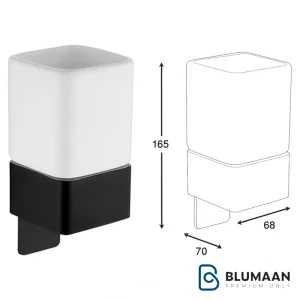 هولدر لیوانی جای مسواک و خمیر دندان چسبی سرامیکی فانتونی، محصولی زیبا و کاربردی برای نظم دادن به فضای حمام و سرویس بهداشتی شما.