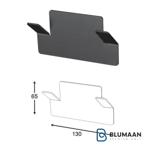 هولدر آویز لباس و حوله دوقلاب چسبی فانتونی با طراحی شیک و کاربردی برای حمام و سرویس بهداشتی.