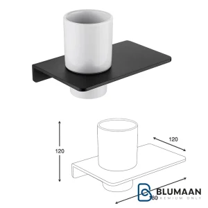هولدر لیوانی جای مسواک و خمیردندان پیچی سرامیکی فانتونی S058، طراحی زیبا و جنس سرامیکی باکیفیت.