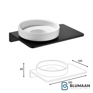 هولدر جای صابونی پیچی سرامیکی S059 فانتونی، طراحی زیبا و مدرن برای حمام و سرویس بهداشتی شما.