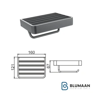 هولدر جای دستمال کاغذی پیچی فانتونی با طراحی مدرن و رنگ نوک مدادی، مناسب برای استفاده در منزل و محل کار.