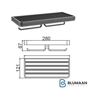 هولدر جای دستمال کاغذی دوتایی پیچی S073 فانتونی با رنگ نوک مدادی شیک و طراحی مدرن.