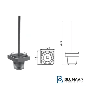 هولدر جای برس توالت پیچی S077 فانتونی با رنگ نوک مدادی، یک محصول با کیفیت از بلومان.