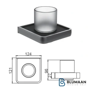 هولدر جای مسواک پیچی فانتونی S078 با رنگ نوک مدادی و طراحی مدرن برای نگهداری مسواک‌ها در حمام.