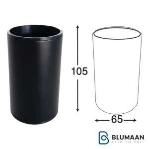 عکس باکیفیت از جای مسواک گرد روی صفحه فانتونی S202 مشکی مات، مناسب برای نظم دادن به مسواک‌ها در سرویس بهداشتی.