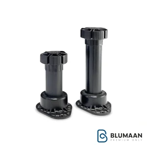 پایه کابینت پلاستیکی قابل رگلاژ ملونی، راه‌حلی ایده‌آل برای تنظیم و تراز کردن کابینت‌های آشپزخانه.