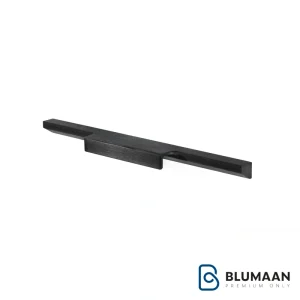 دستگیره بلک لاین 7019 ملونی با رنگ مشکی مات و طراحی مدرن، مناسب برای انواع دربها و کابینتها.