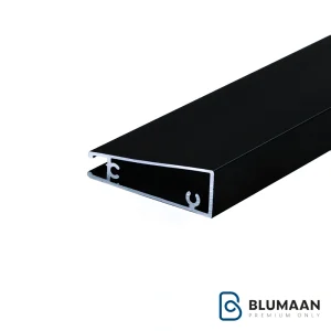 پروفیل شیشه فرنچ مشکی ملونی با طراحی مدرن و کیفیت بالا برای دکوراسیون داخلی.