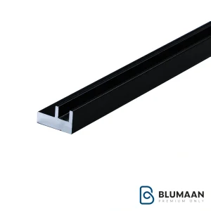 کپ پروفیل شیشه فرنچ 7124 ملونی مشکی مات با طراحی مدرن و دوام بالا.