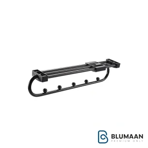 رگال سقفی داخل کمد لباس 8048 ملونی، با رنگ مشکی و طراحی مدرن برای نظم دادن به کمد لباس.