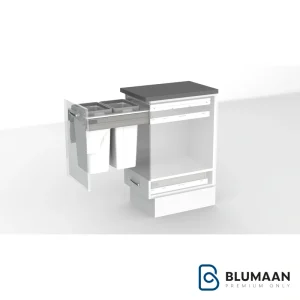 سطل 2 مخزنه ریلی آرامبند ملونی در آشپزخانه