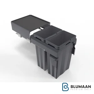 سطل زباله ریلی آرام بند ملونی Max Bin با طراحی مدرن و ریل آرامبند