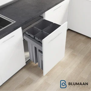 سطل 4 مخزنه ریلی آرام‌بند 9022 - ملونی - نمای دوم