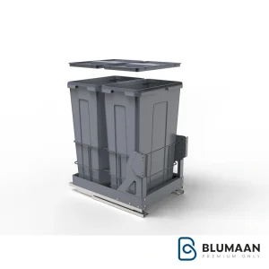 سطل 2 مخزنه ریل از کف آرام‌بند 9028 - ملونی - نمای دوم