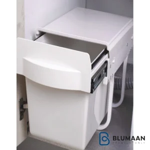 سطل تک مخزنه زیرسینکی آرام‌بند ملونی با ظرفیت 20 لیتر، مناسب برای آشپزخانه های مدرن.